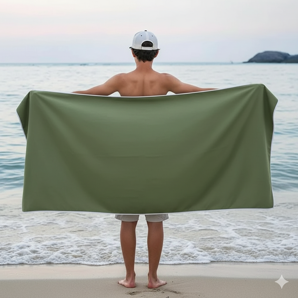 Magnetic Quick-Dry Bath Towel – Outdoor, Beach, Swimming, Surfing Towel