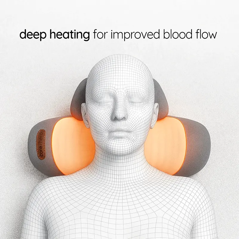 3-in-1 Neck Massage Pillow – Heat, Comfort & Pain Relief Anywhere