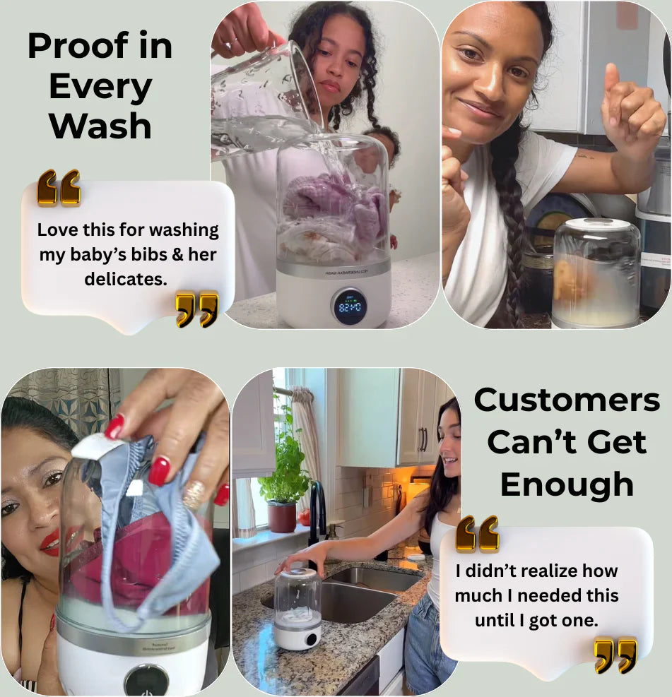Portable Mini Washing Machine – Compact Laundry Washer for Dorms, Travel, Camping & Apartments