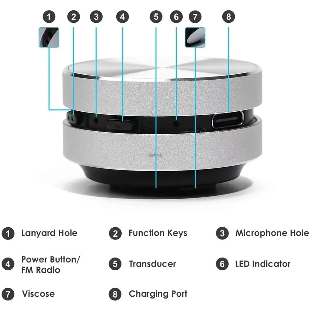 2025 Hummingbird Bone Conduction Bluetooth Speaker | Wireless TWS Stereo Sound + FM Radio