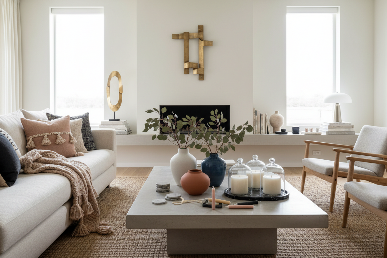 Home Luxe Collection banner featuring elegant décor and home accessories on a modern black and gold luxury background.