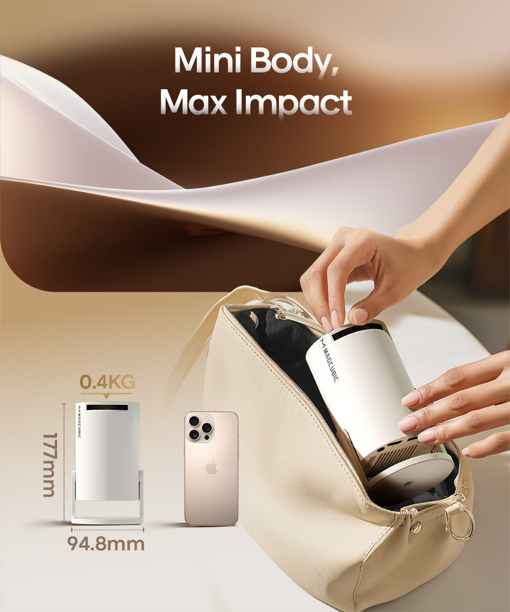 Projector ports and control buttons and mini box
