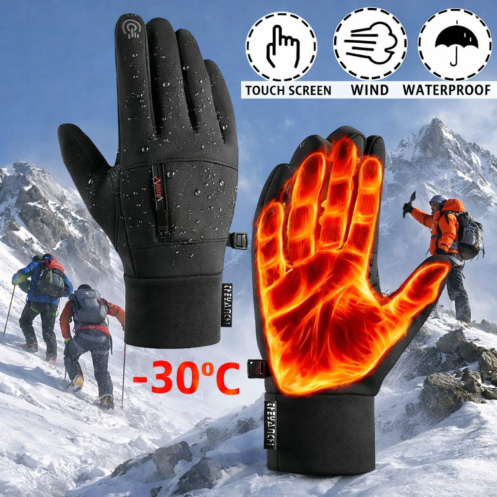 WinterPro™ Waterproof Touchscreen Cycling & Motorcycle Gloves — Cold-Weather Performance Gear