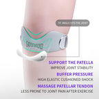 Silicone Patella Knee Strap – Adjustable Knee Pain Relief Support by Living Luxuries