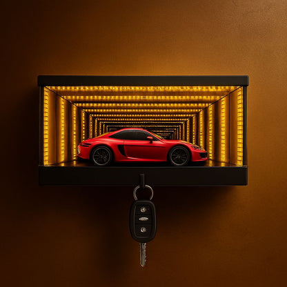 Infinity Garage™ – 3D LED Keychain with Infinite Tunnel Effect