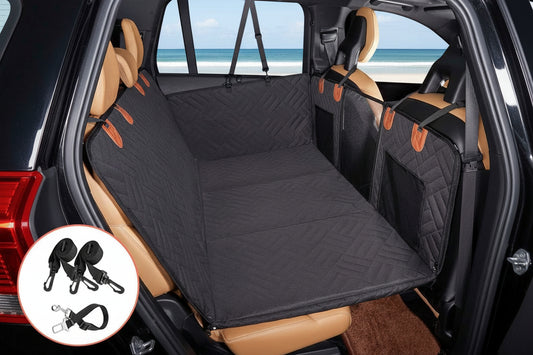 hard bottom dog seat cover in car