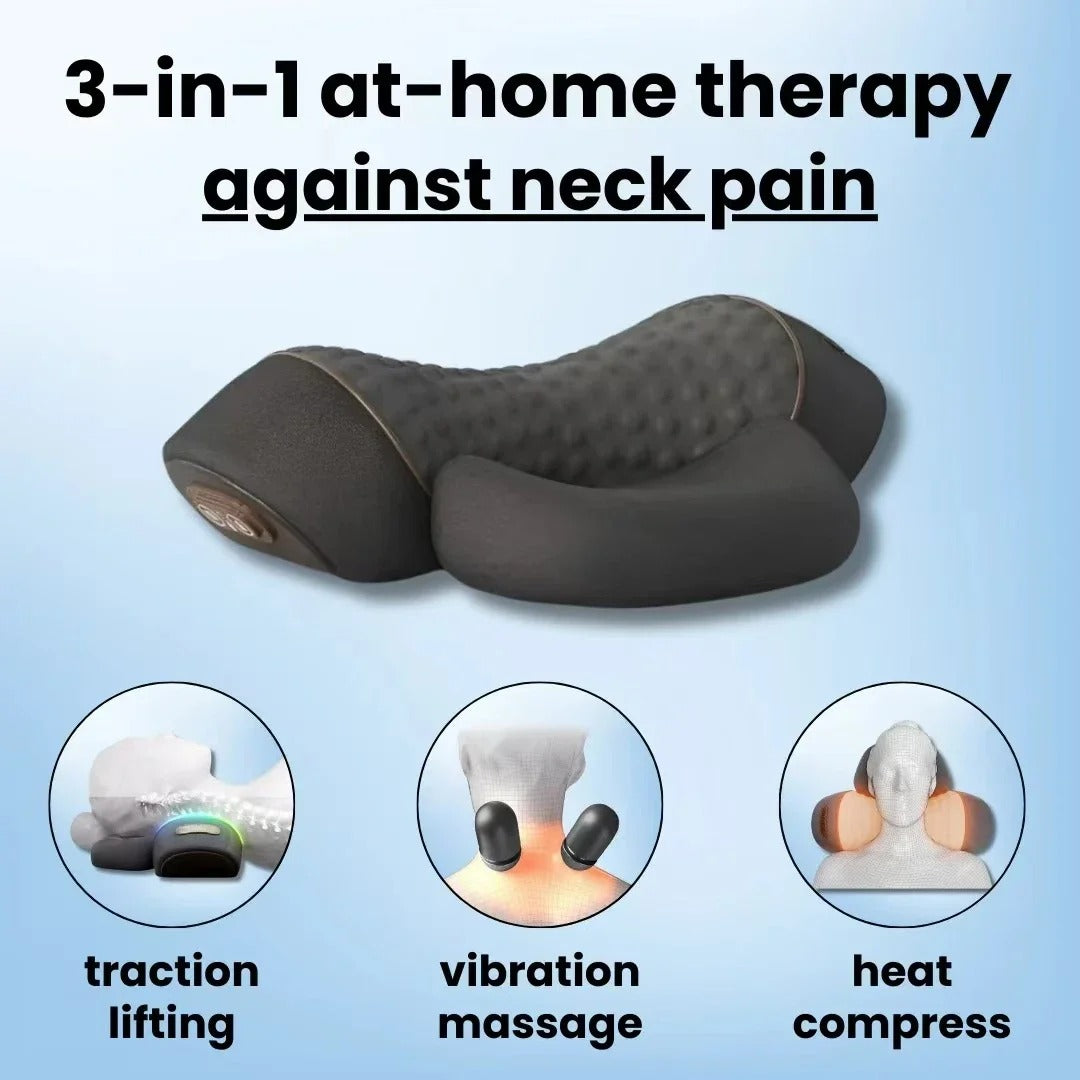 3-in-1 Neck Massage Pillow – Heat, Comfort & Pain Relief Anywhere