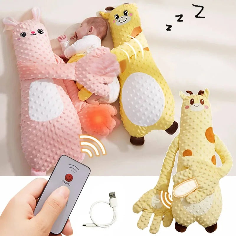 Smart Baby Sleep Patting Toy – Remote Control Plush Pillow with Breathing Light for Newborns