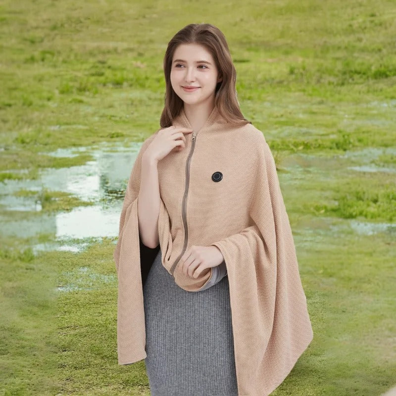 Cozy Wrap Heated Shawl | Electric Warm Wrap for Pain Relief & Comfort