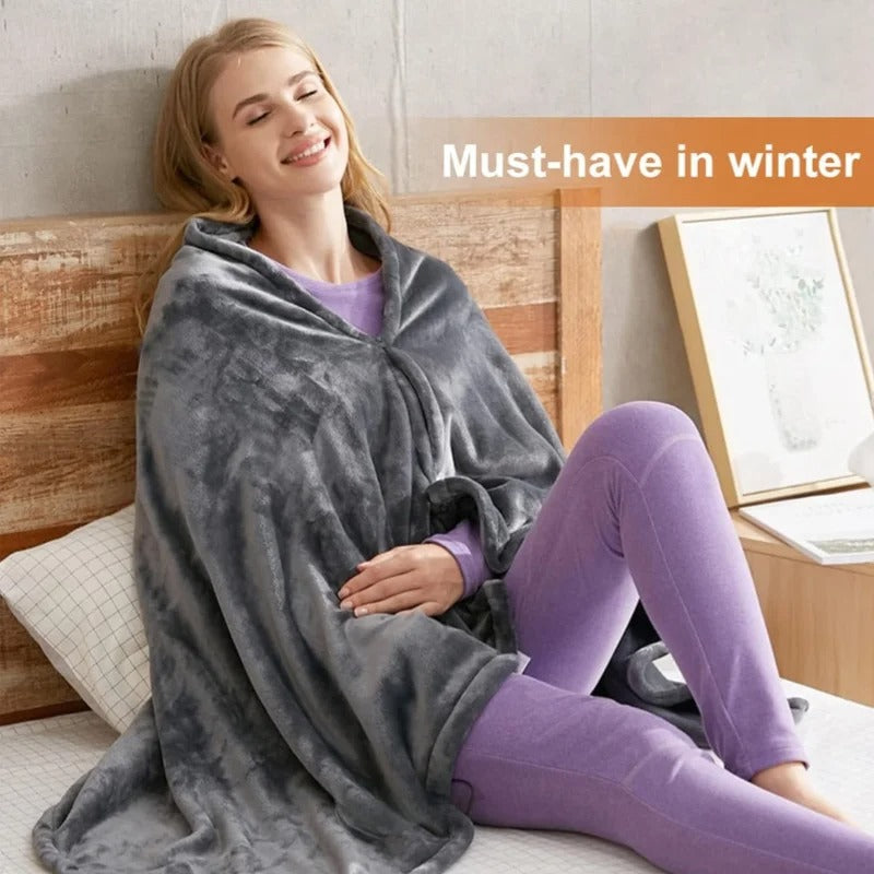 Cozy Wrap Heated Shawl | Electric Warm Wrap for Pain Relief & Comfort