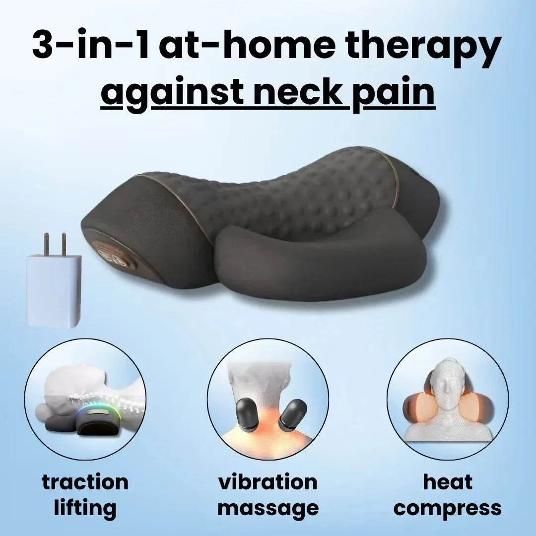 3-in-1 Neck Massage Pillow – Heat, Comfort & Pain Relief Anywhere