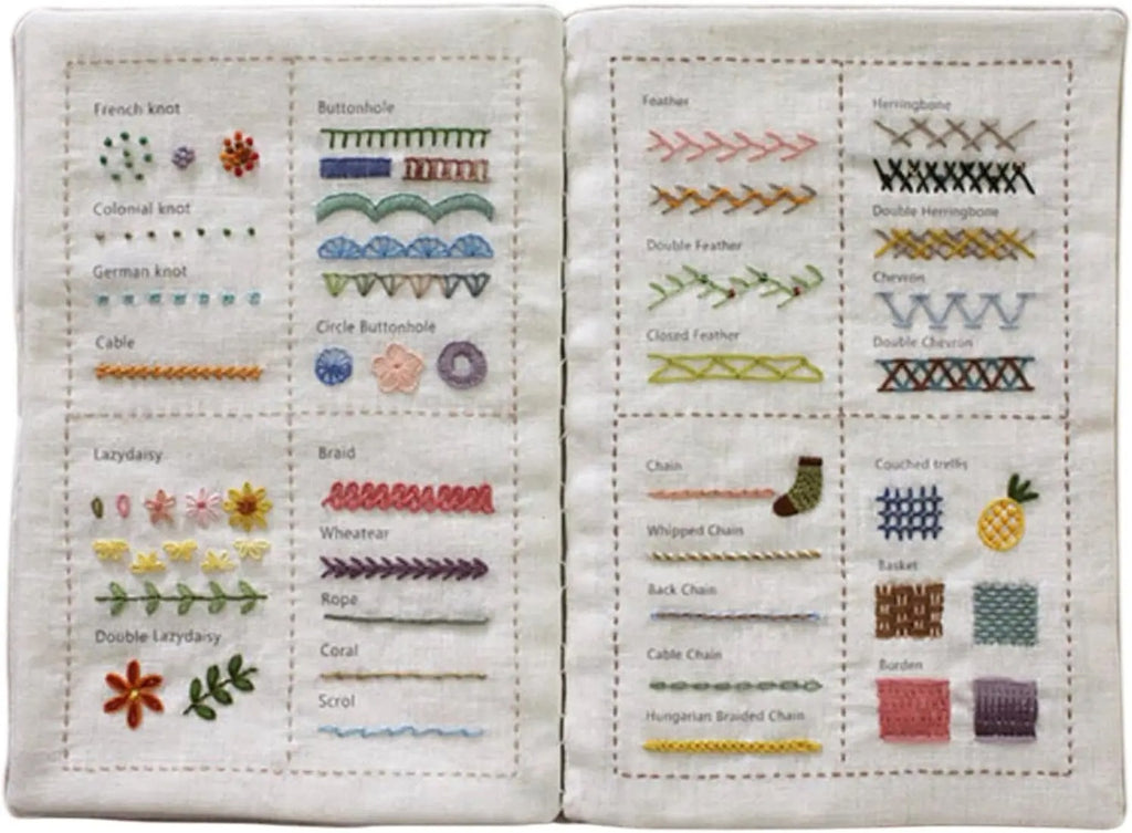 Beginner Creative Sewing Book – Handmade Embroidery Stitch Practice Guide
