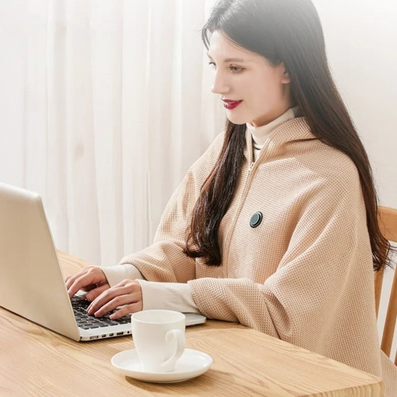 Cozy Wrap Heated Shawl | Electric Warm Wrap for Pain Relief & Comfort